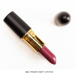 NEW Limited Edition MAC Private Party Satin Lipstick - RARE Gold Details NIB